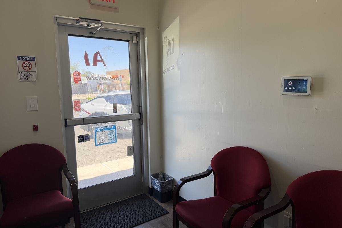 A-1 Fingerprinting North Las Vegas office waiting area
